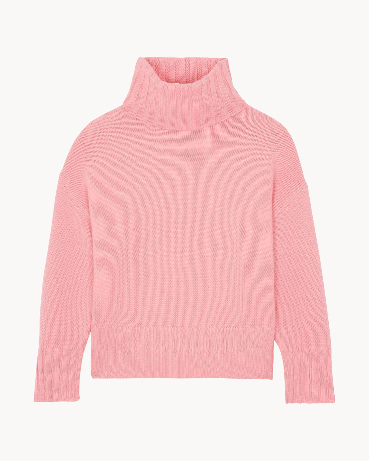 Pull Cachemire Col Roule Oversize Femme, 10 Fils