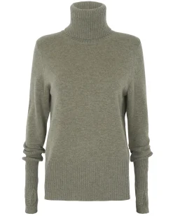 Pull Cachemire Col Roule Manches Mitaine
