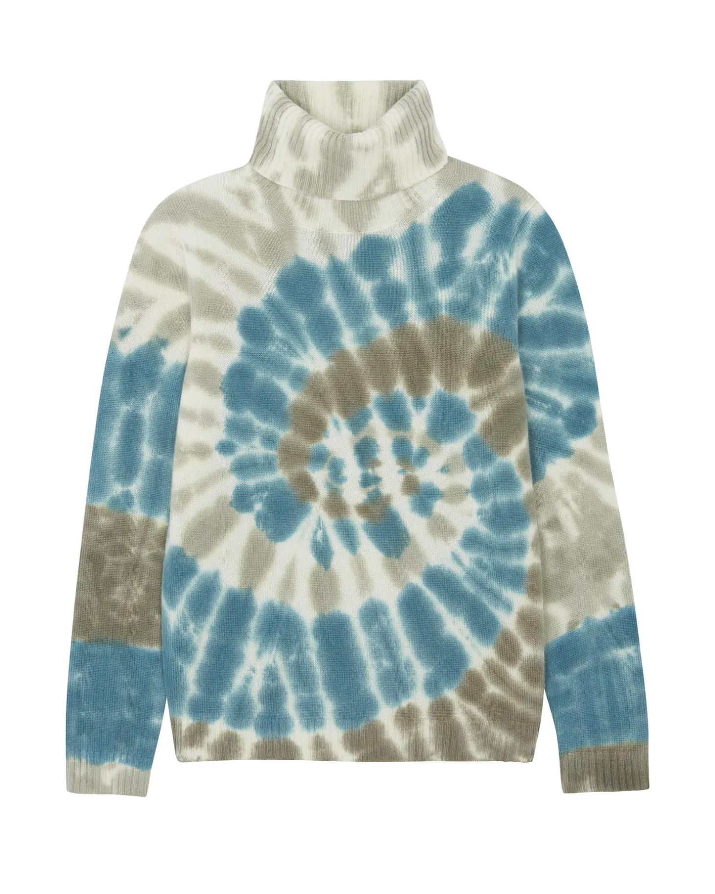 Pull Cachemire Col Roule Tie & Dye, 4 Fils