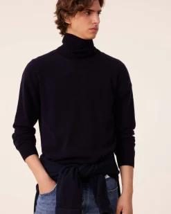 Pull Cachemire Col Roule Homme Basic