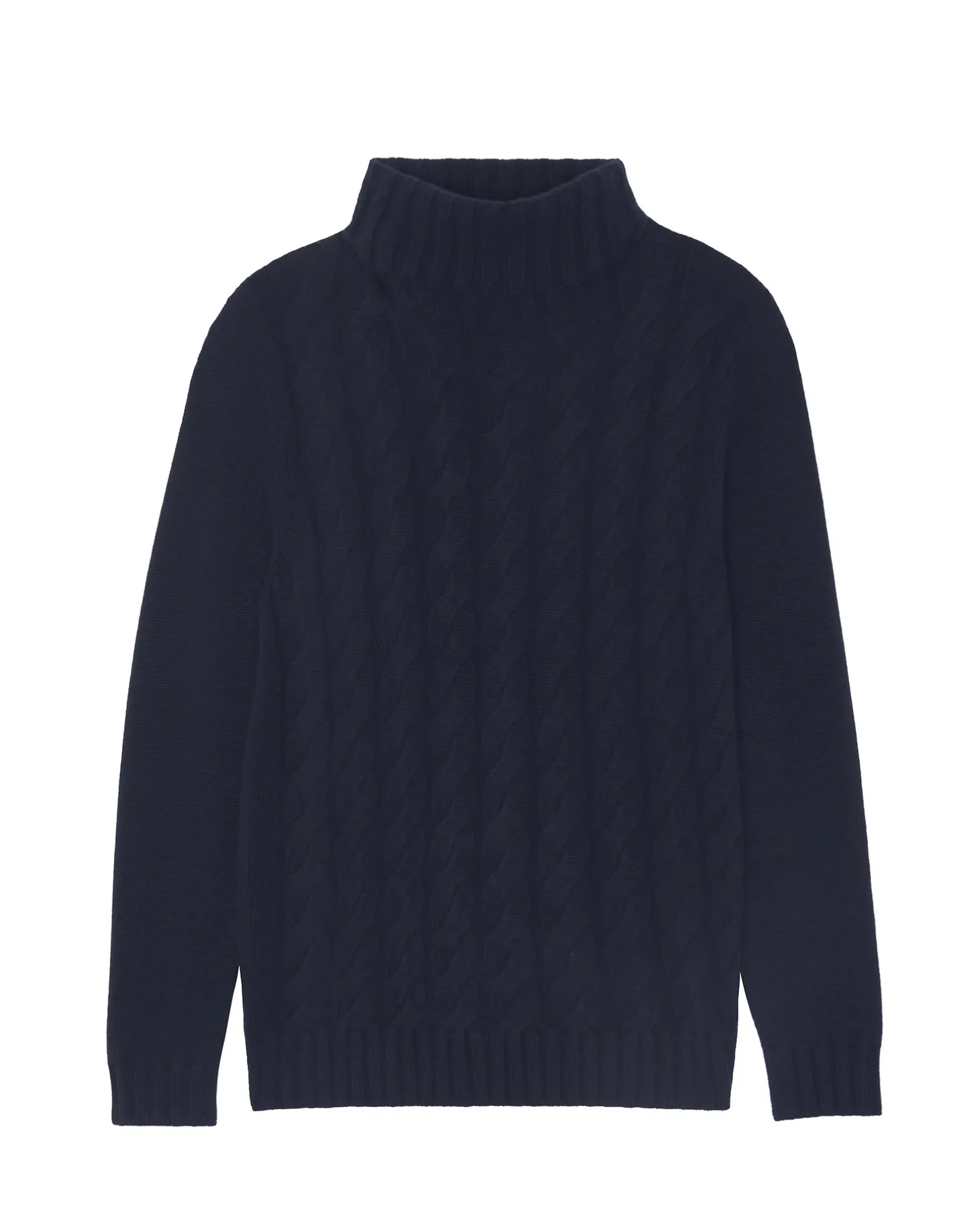 Pull Cachemire Col Roule Torsade