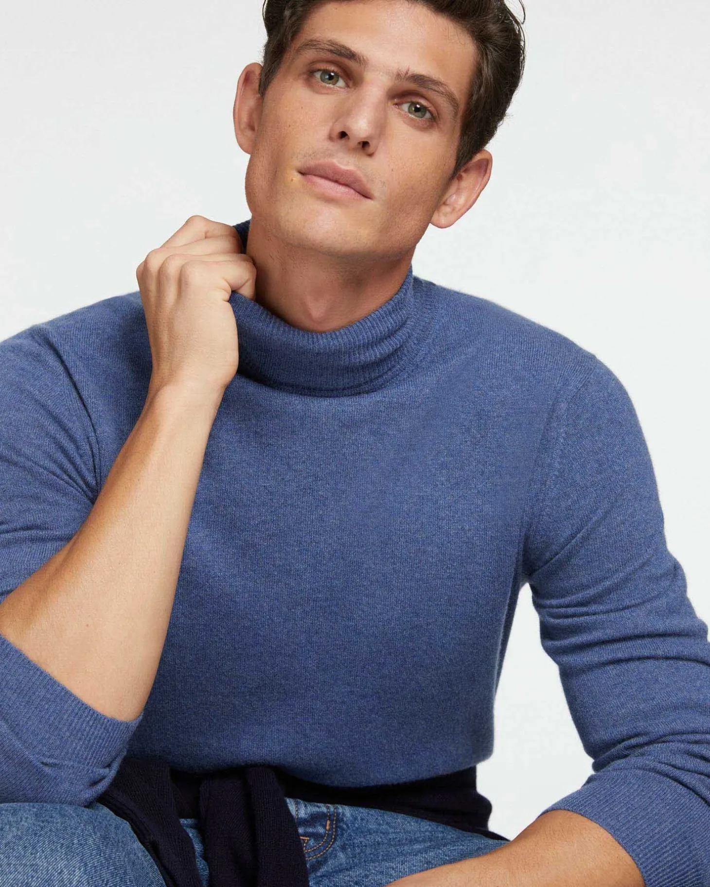 Pull Cachemire Col Roule Homme Basic