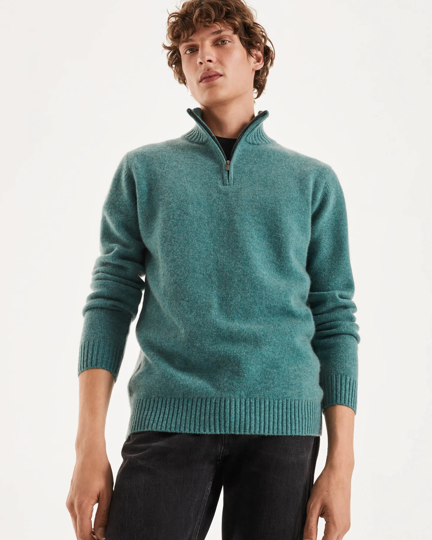 Pull Cachemire Col Roule Camionneur