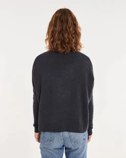 Pull Cachemire Col Roule Oversize Femme