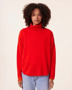 Pull Cachemire Col Roule Liquette, 2 Fils