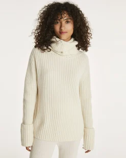 Pull Cachemire Col Roule Manches Longues