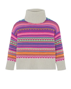 Pull Cachemire Col Roule Oversize, 8 Fils
