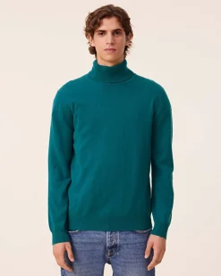 Pull Cachemire Col Roule Homme Basic, 2 Fils