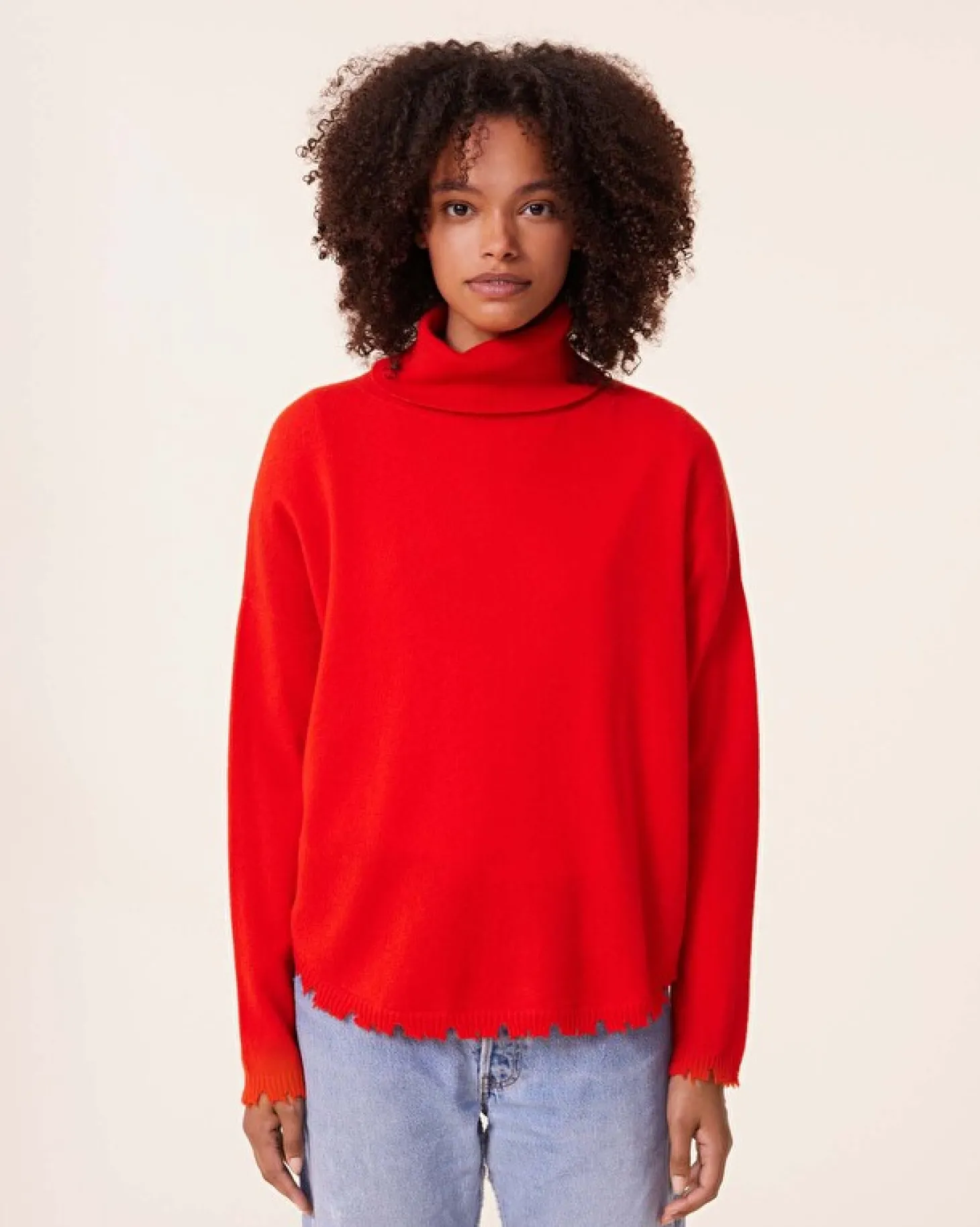 Pull Cachemire Col Roule Liquette, 2 Fils