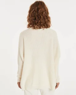 Pull Cachemire Col Roule Oversize Femme