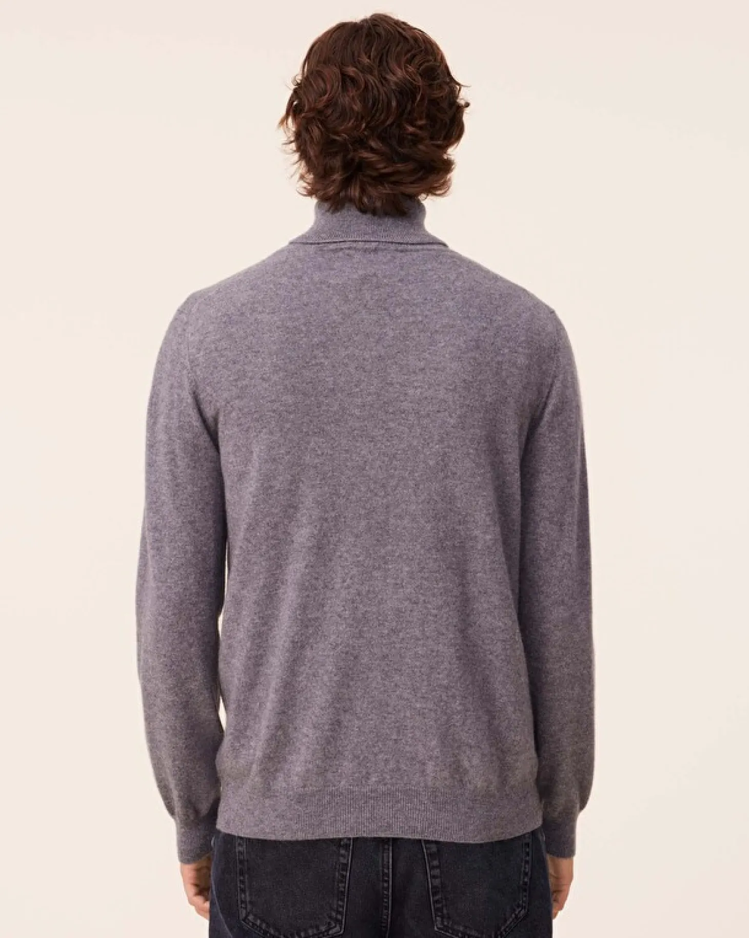 Pull Cachemire Col Roule Homme Basic