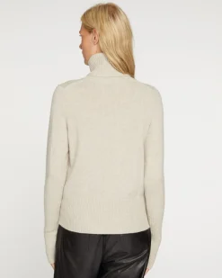 Pull Cachemire Col Roule Manches Mitaine