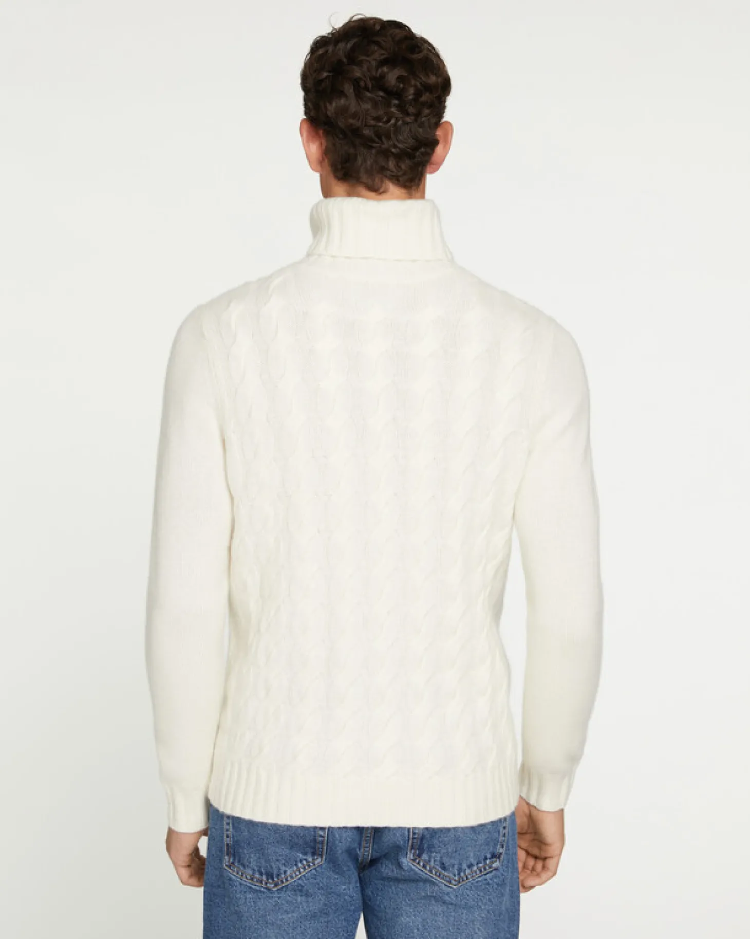 Pull Cachemire Col Roule Torsade