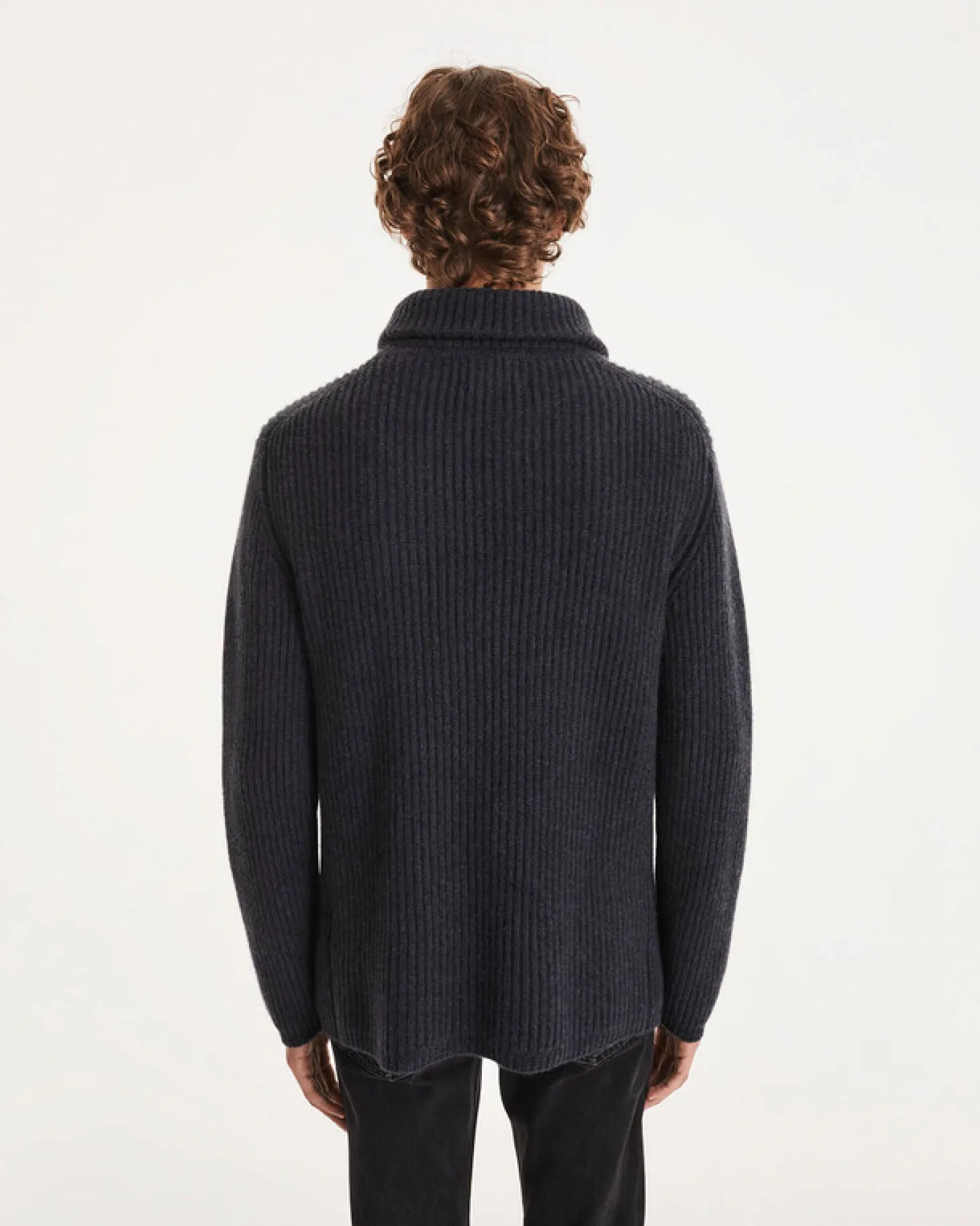 Pull Cachemire Col Roule Camionneur