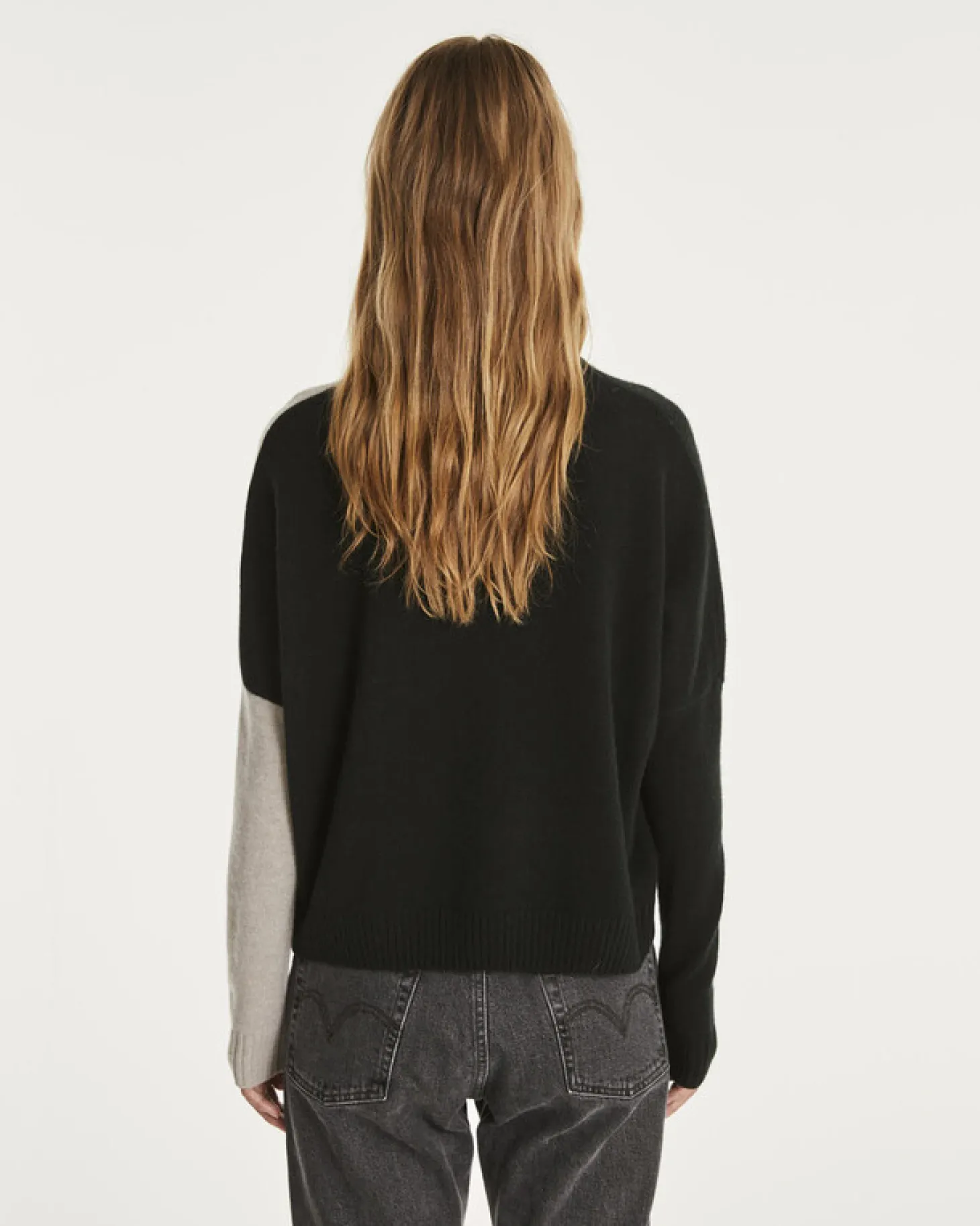 Pull Cachemire Col Roule Oversize Femme