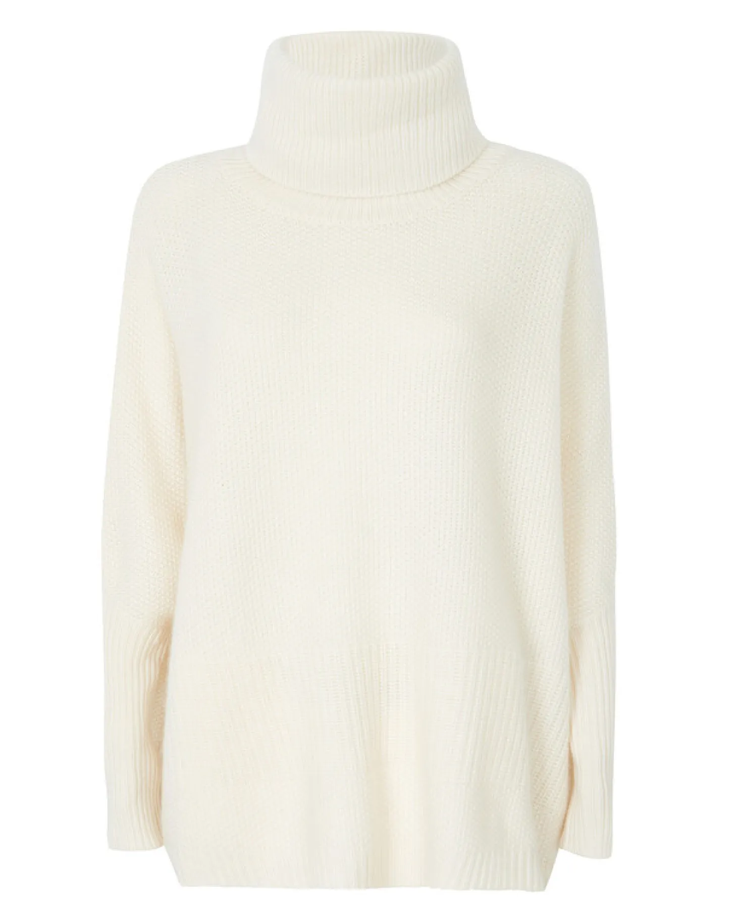 Pull Cachemire Col Roule Oversize Femme
