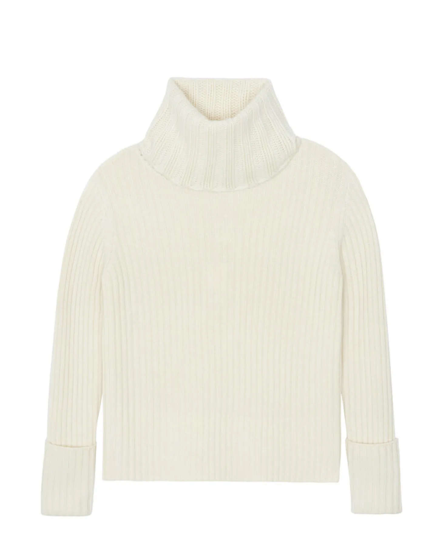 Pull Cachemire Col Roule Manches Longues