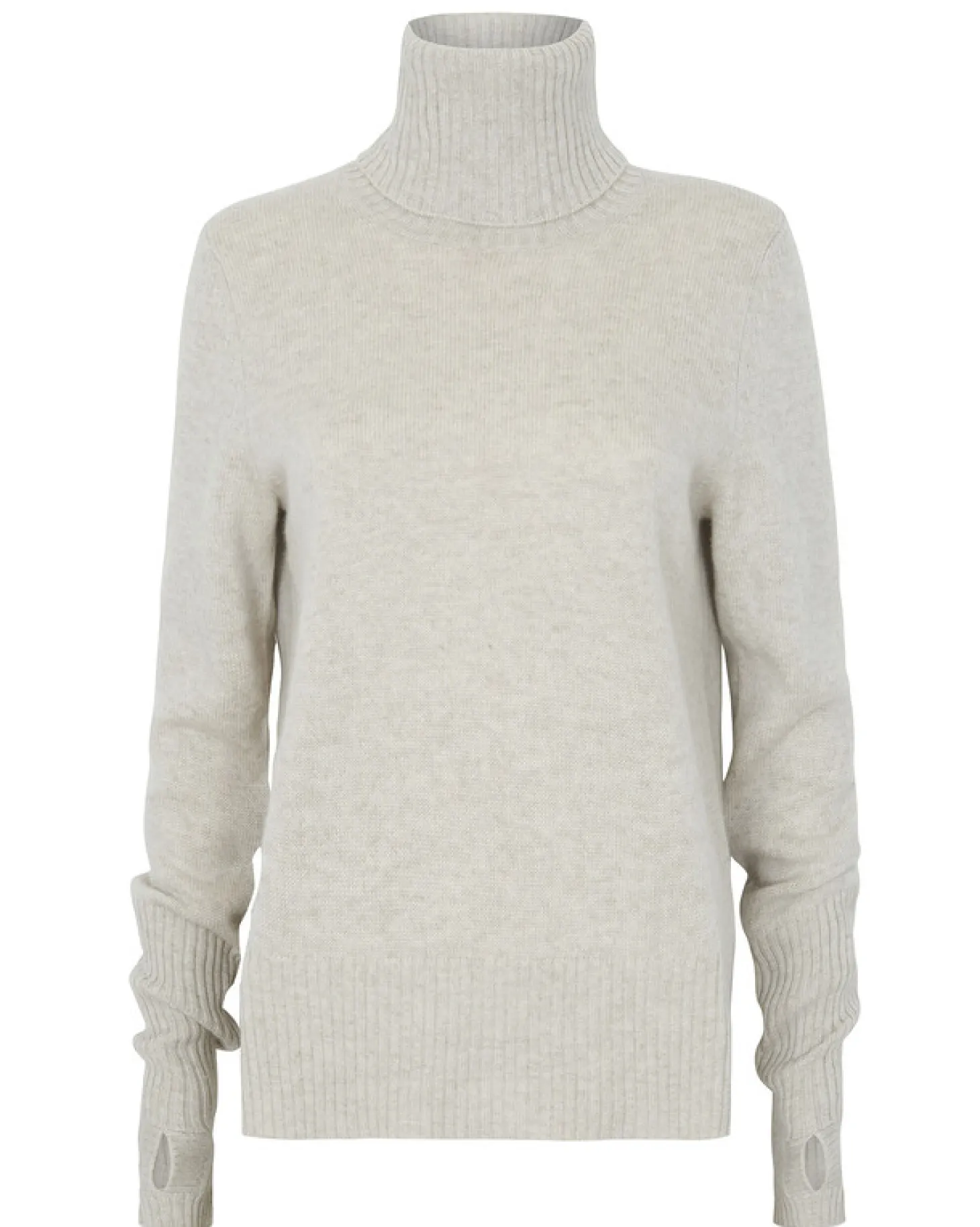 Pull Cachemire Col Roule Manches Mitaine