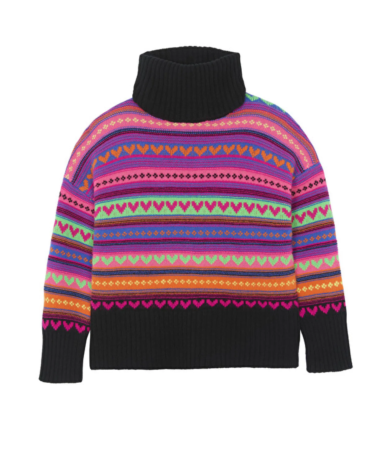 Pull Cachemire Col Roule Oversize, 8 Fils