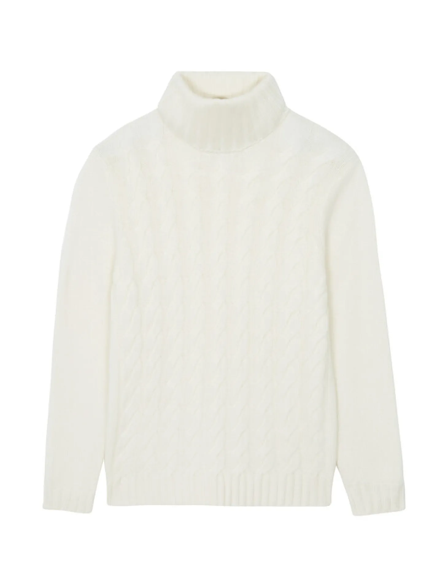Pull Cachemire Col Roule Torsade