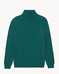 Pull Cachemire Col Roule Homme Basic, 2 Fils