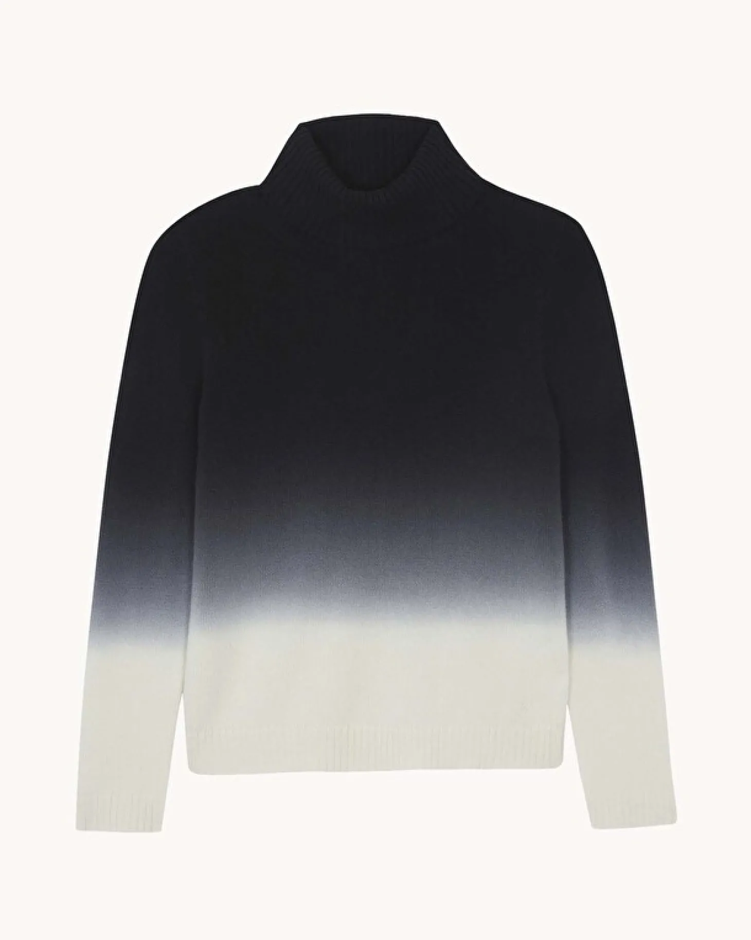 Pull Cachemire Col Roule Dip Dye, 4 Fils