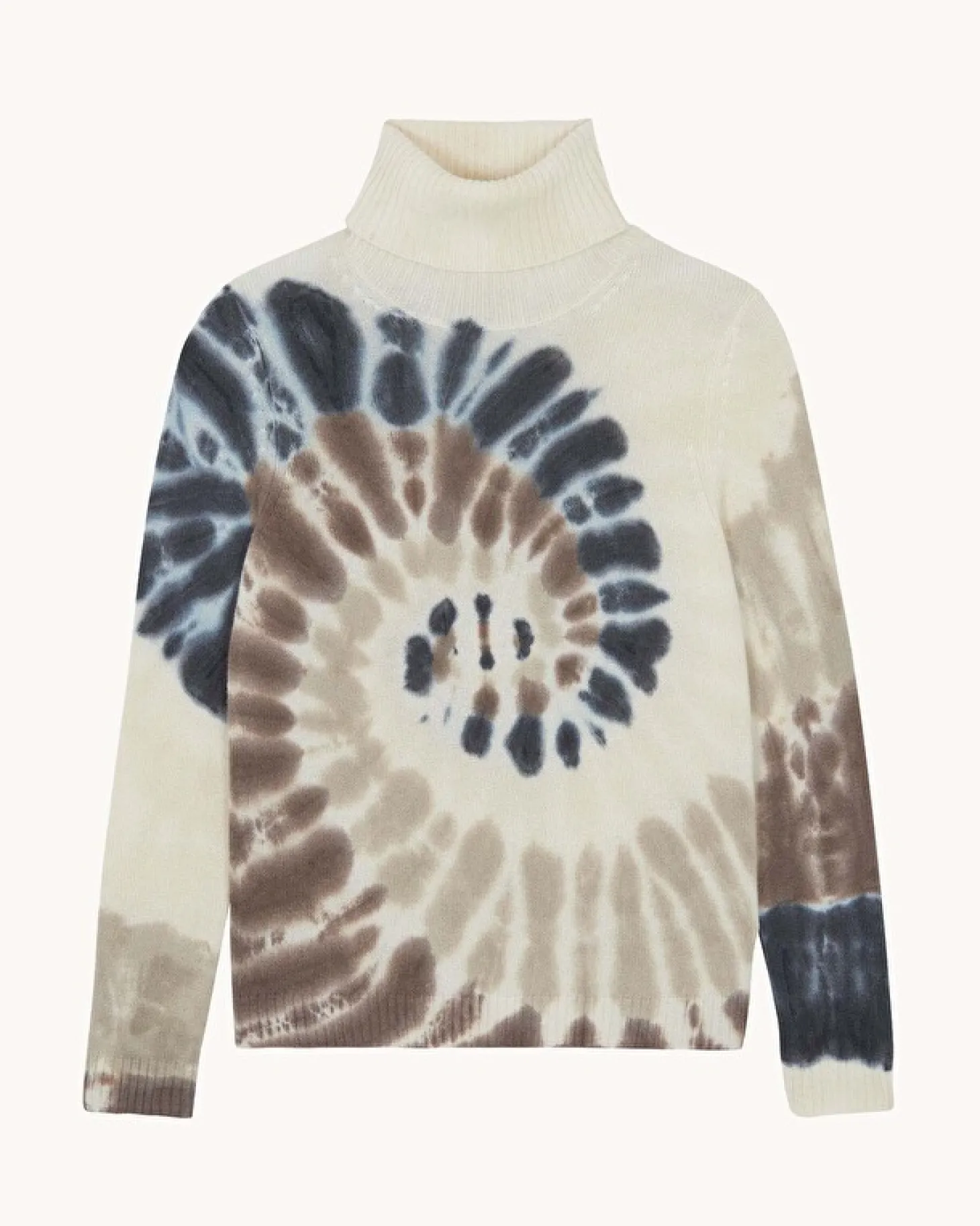 Pull Cachemire Col Roule Tie & Dye, 4 Fils