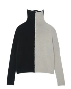 Pull Cachemire Col Roule Oversize Femme