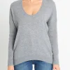 Pull Cachemire Col U Oversize