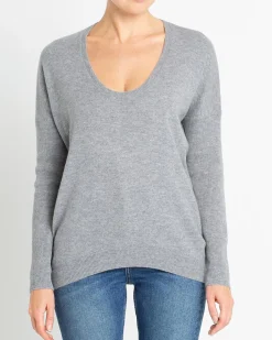Pull Cachemire Col U Oversize