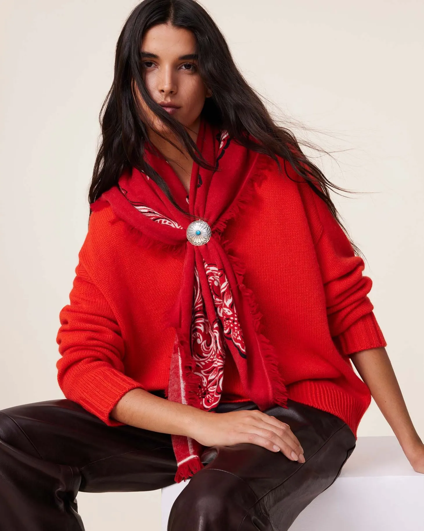 Pull Cachemire Col V, 6 Fils