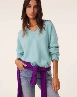 Pull Cachemire Col V, 6 Fils