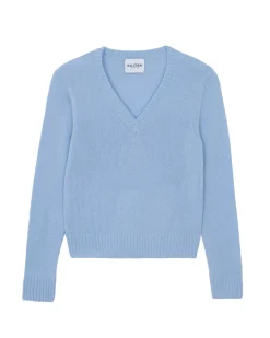 Pull Cachemire Col V, 4 Fils