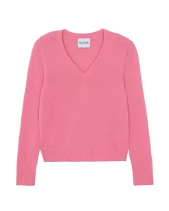 Pull Cachemire Col V, 4 Fils