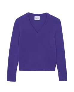 Pull Cachemire Col V, 4 Fils