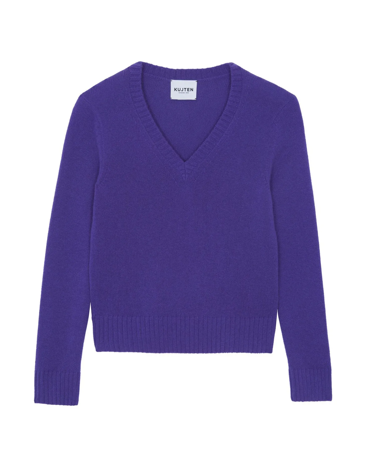 Pull Cachemire Col V, 4 Fils