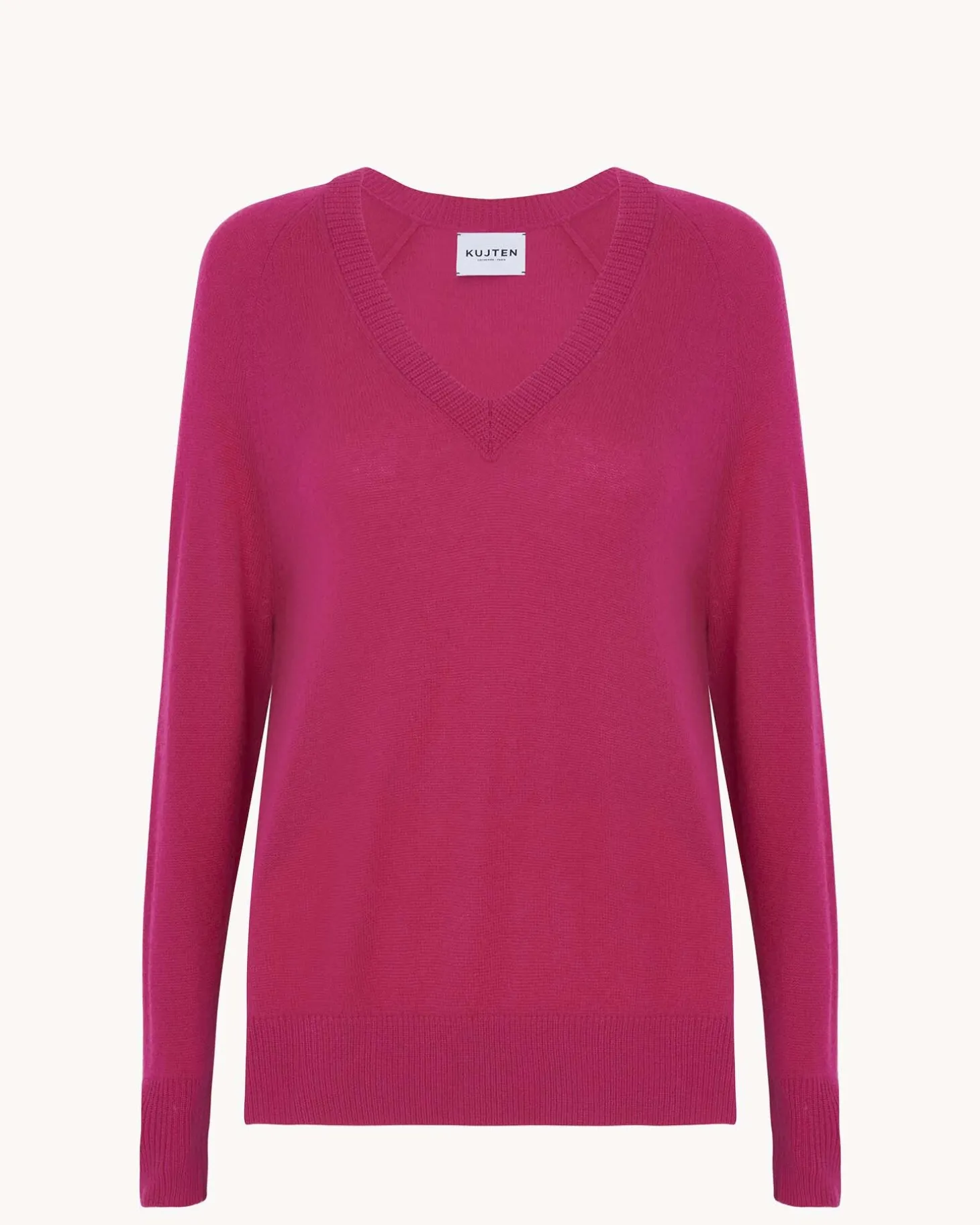 Pull Cachemire Col V, 2 Fils