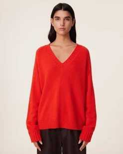 Pull Cachemire Col V, 6 Fils