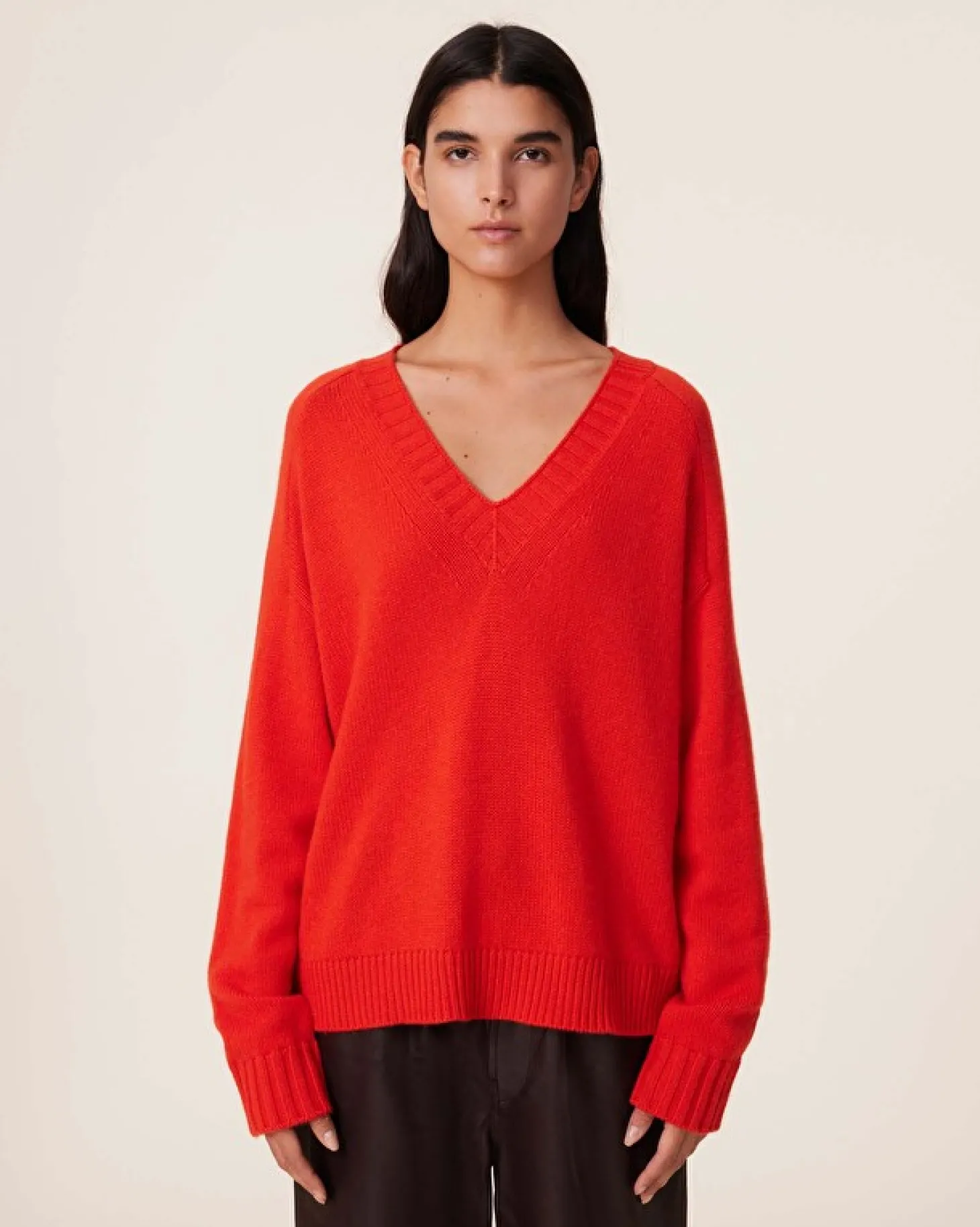 Pull Cachemire Col V, 6 Fils