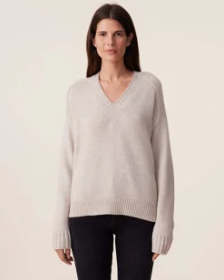 Pull Cachemire Col V, 6 Fils