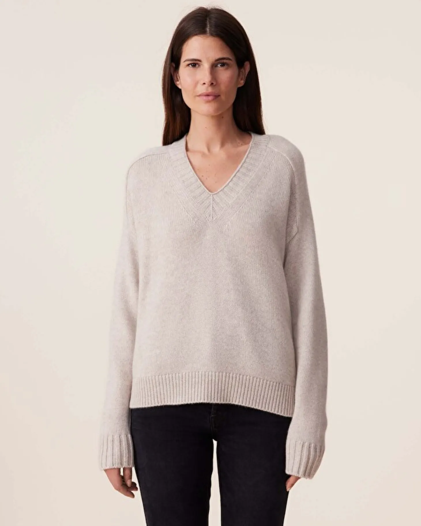 Pull Cachemire Col V, 6 Fils