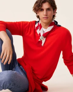 Pull Cachemire Col V Basic , 2 Fils