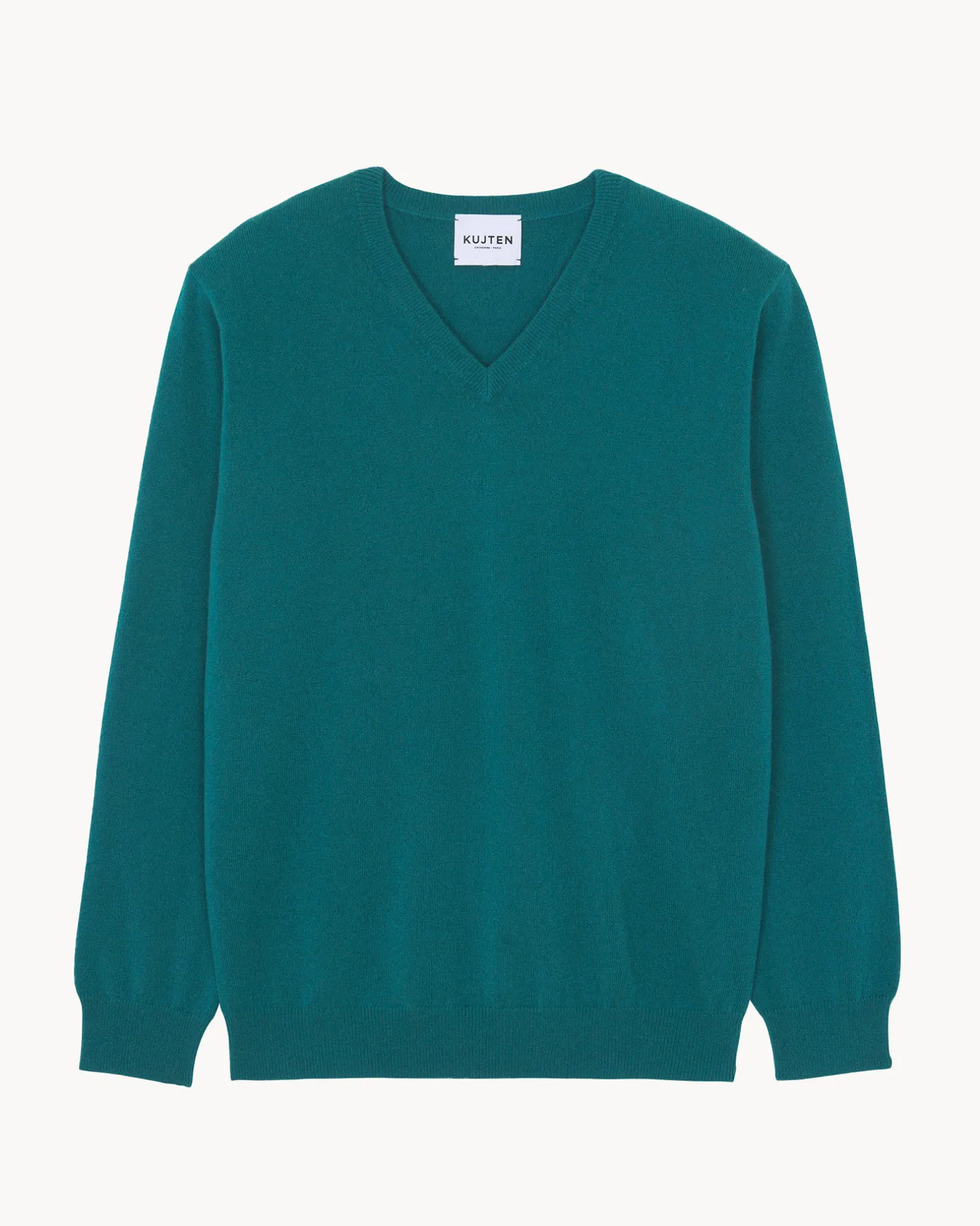 Pull Cachemire Col V Basic , 2 Fils