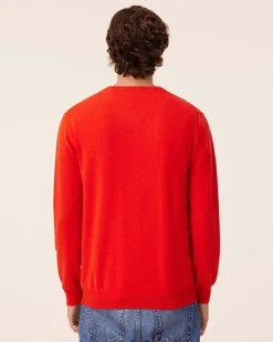 Pull Cachemire Col V Basic , 2 Fils
