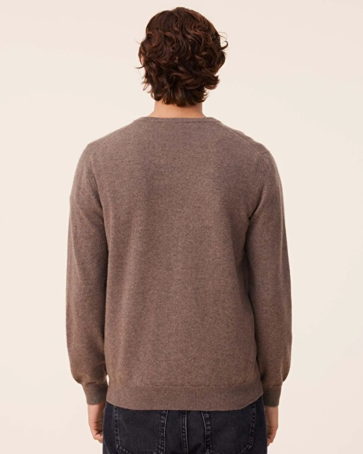 Pull Cachemire Col V Basic , 2 Fils