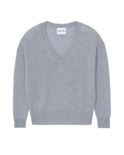 Pull Cachemire Col V Boyfriend