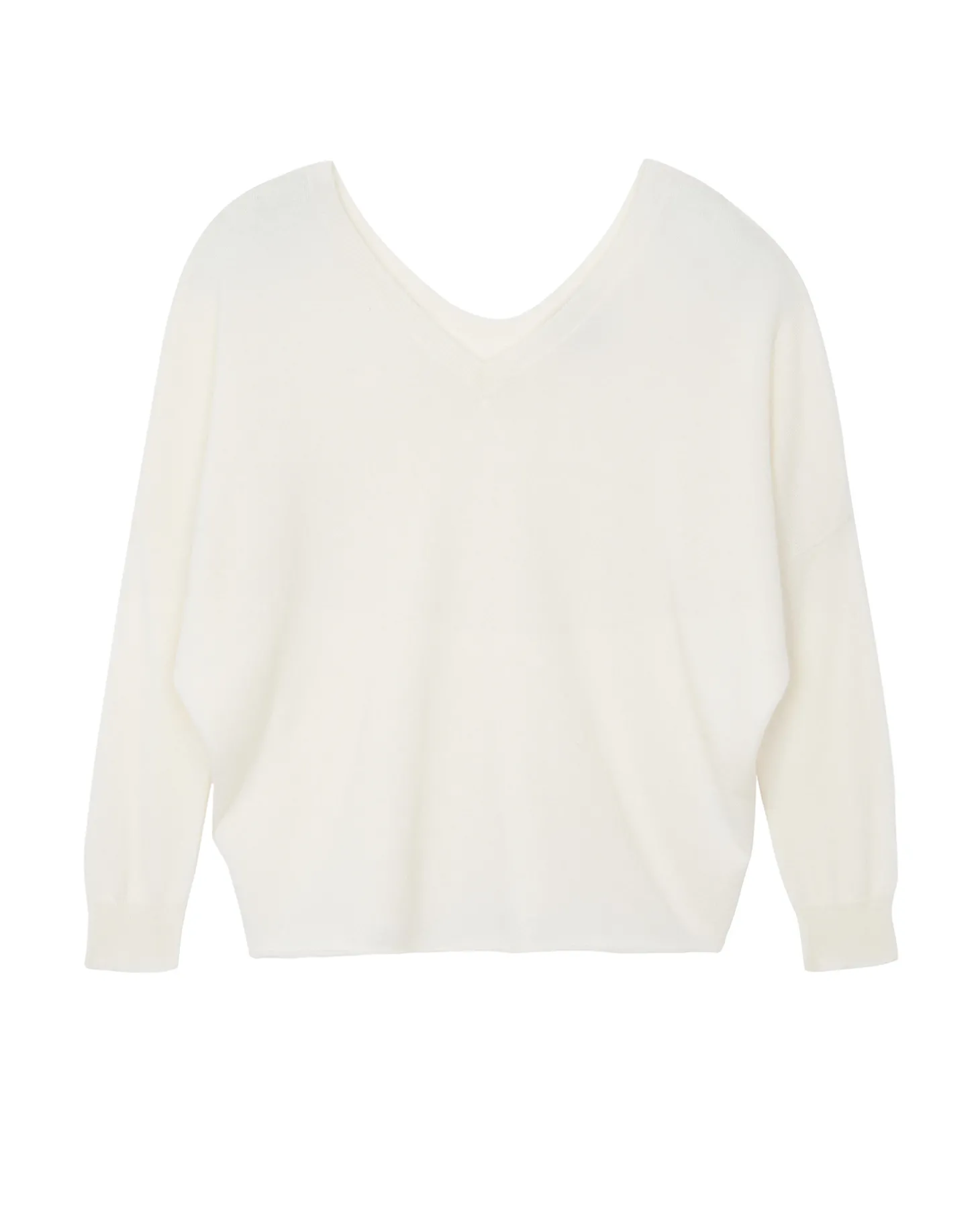 Pull Cachemire Col V Danseuse Oversize