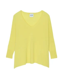 Pull Cachemire Col V Femme Oversize