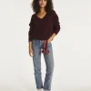 Pull Cachemire Col V Liquette Oversize