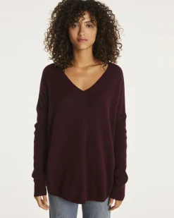 Pull Cachemire Col V Liquette Oversize